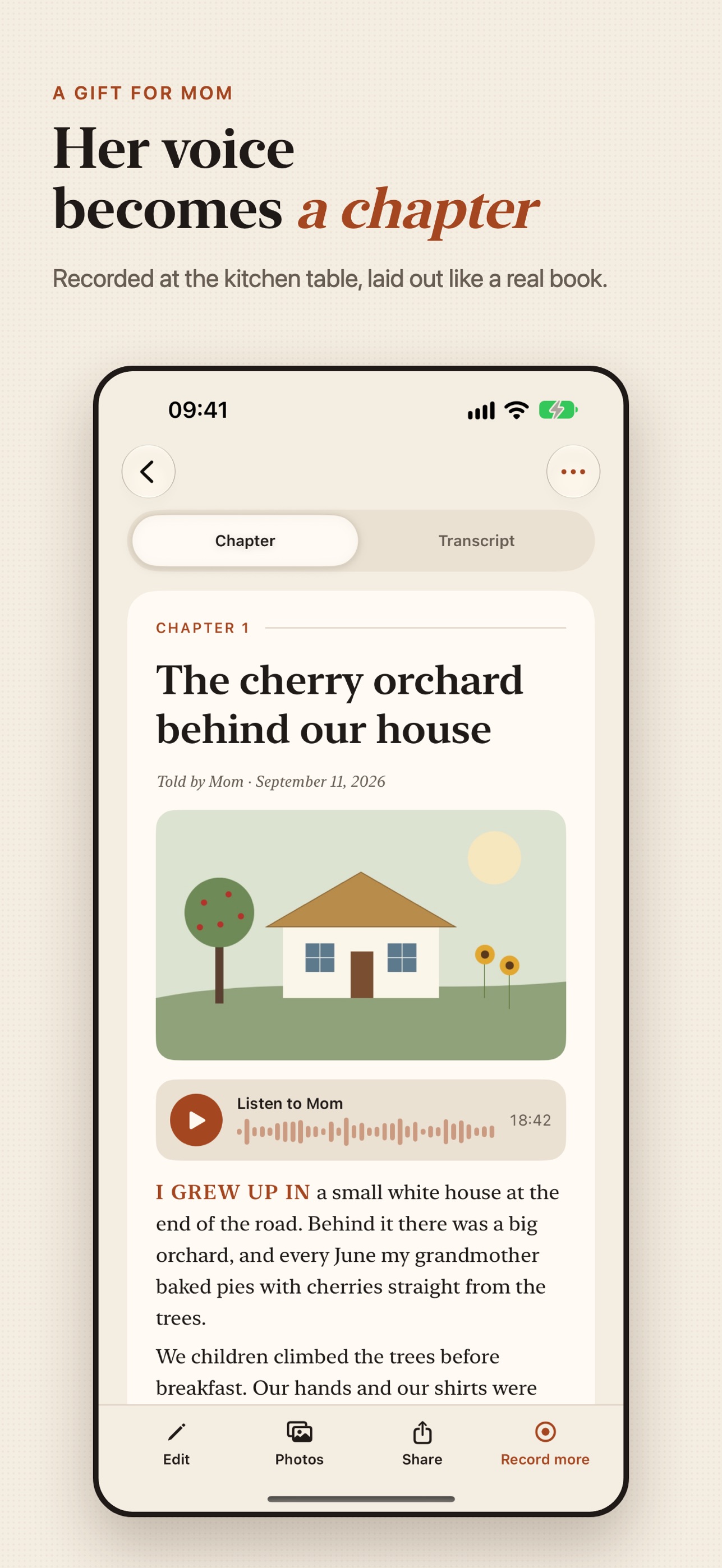 Screenshot 1 of Tellbook: Family Story Book