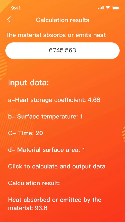 Heat storage coefficient