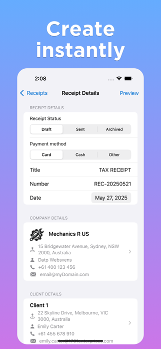 Receipt Maker Generator Screenshot 2 of 9