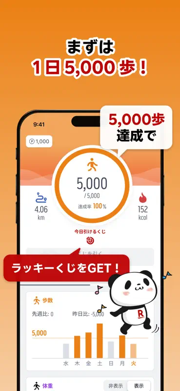 楽天ヘルスケア-ポイ活アプリ！歩数計・移動でポイント貯める screenshot 3 of 6