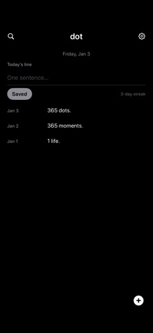 Dot - a line a day Screenshot 3 of 4