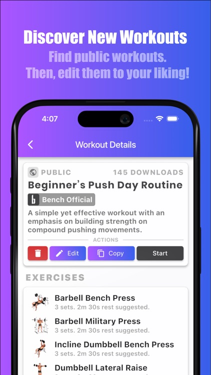 Bench Gym Log: Workout Tracker screenshot-6