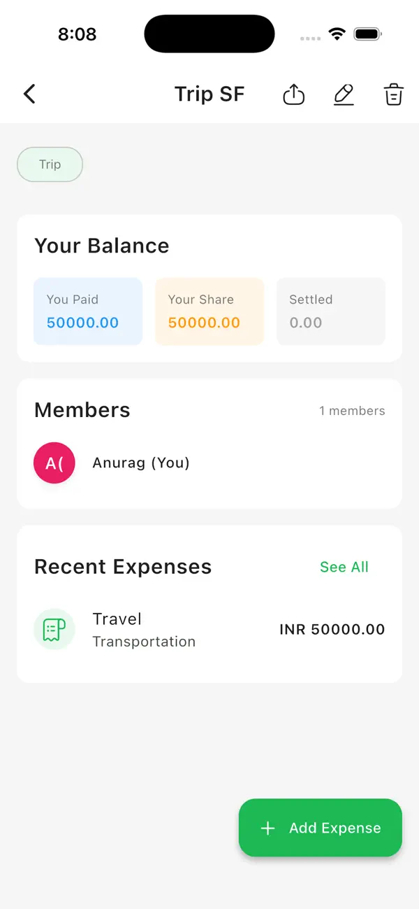 #2. SplitRight - Split Expenses (iOS) Ved: Binaryscript Private Limited
