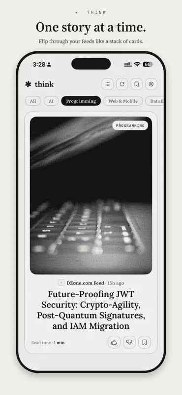 think - E-ink RSS Feed Reader screenshot 2 of 5