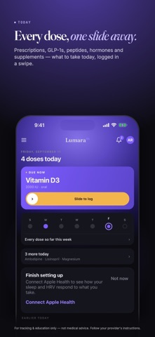 Lumara Rx: Medication Tracker Screenshot 1 of 8