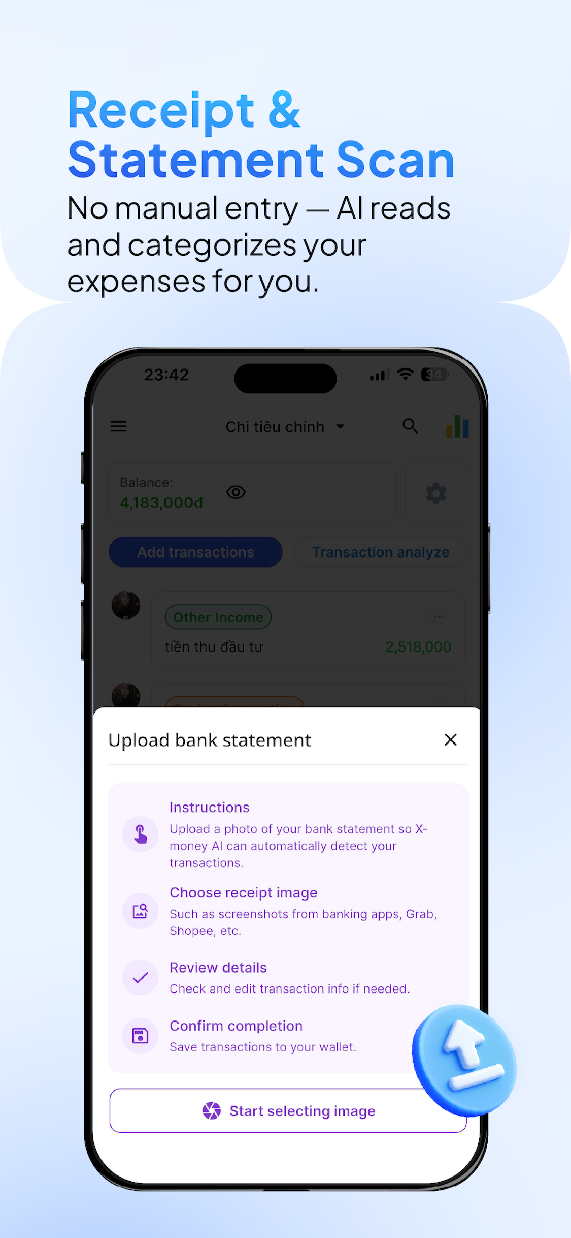 X-money | AI Expense Manager screenshot 4