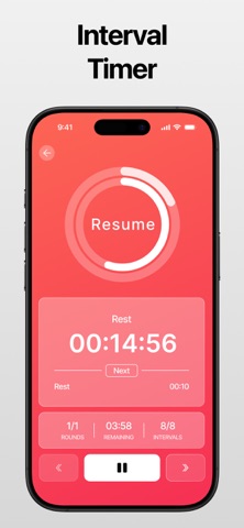 Interval Timer: HIIT Workouts. Screenshot 1 of 9