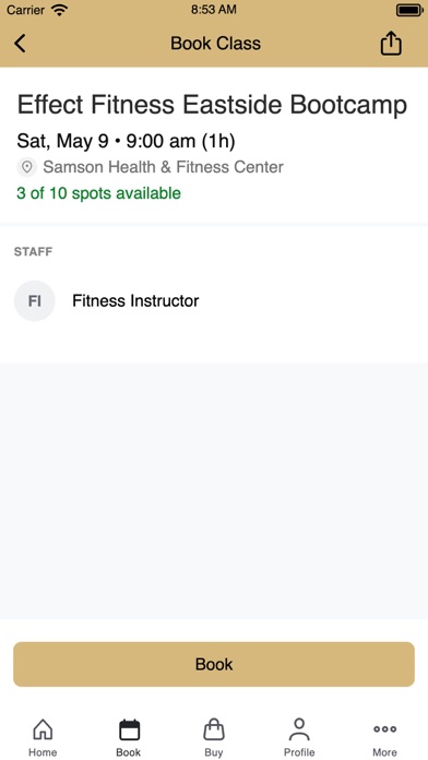Samson Health & Fitness Center screenshot