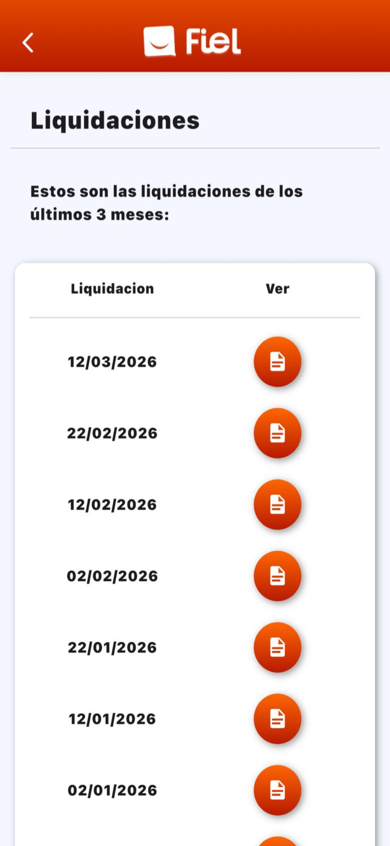 Tarjeta Fiel Comercio screenshot 4