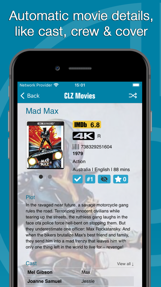 #4. CLZ Movies collection database (iOS) By: CLZ