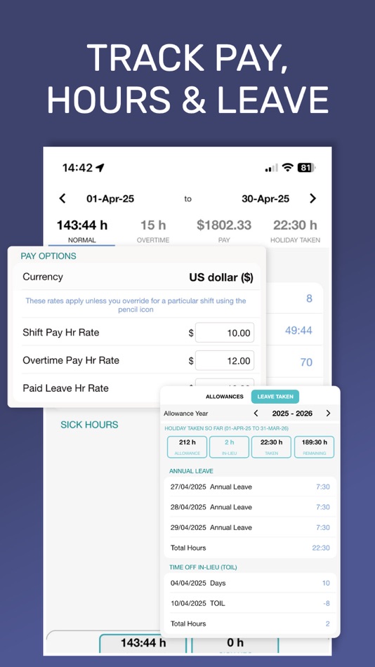 #4. My Shift Planner - Calendar (iOS) От: MyBuzz Technologies Limited