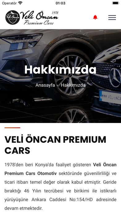 Veli Öncan Premium Cars Screenshot