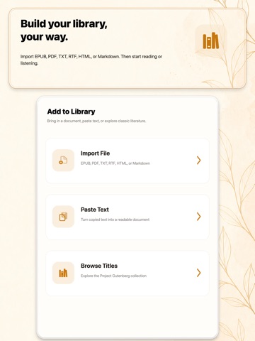LeafWave iPad screenshot