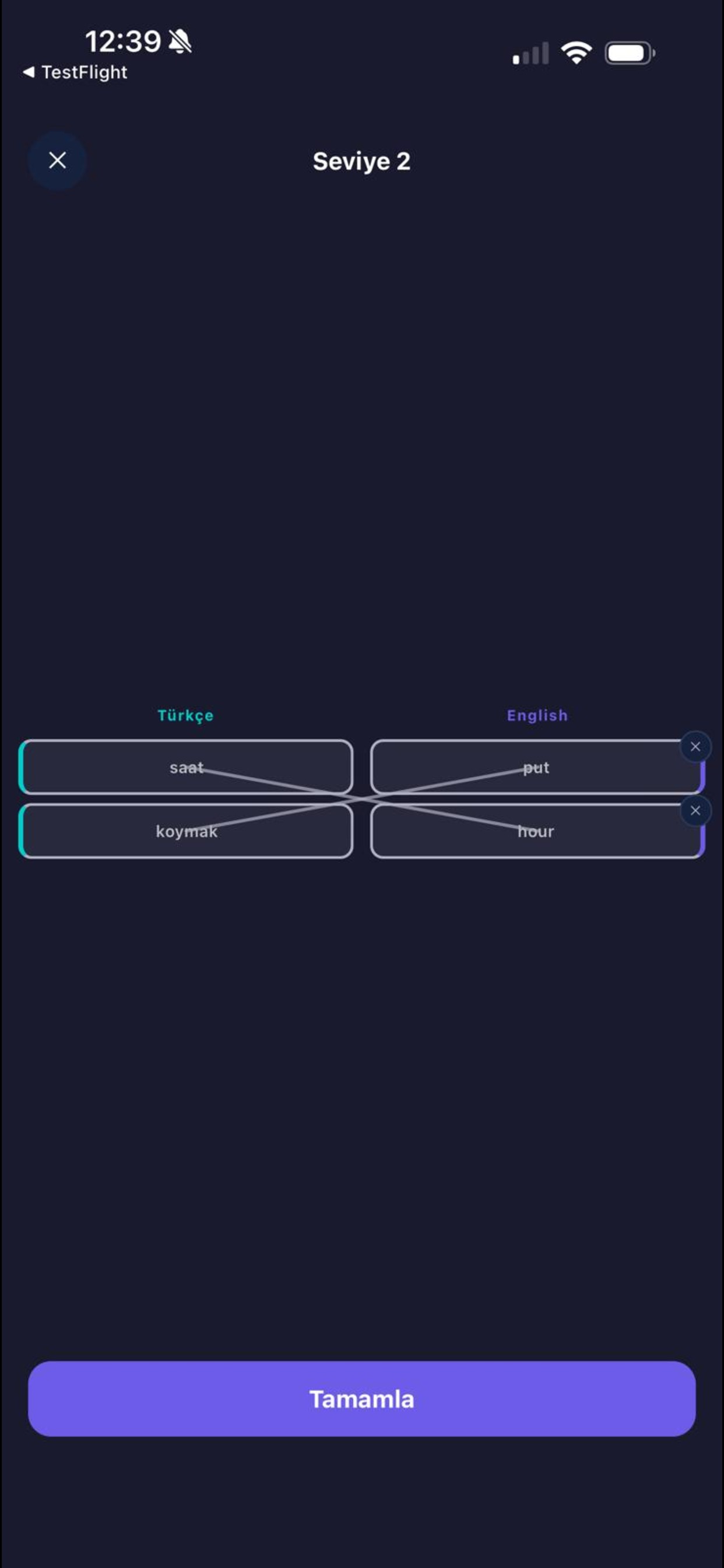 LexiMatch - Kelime Eşleştirme