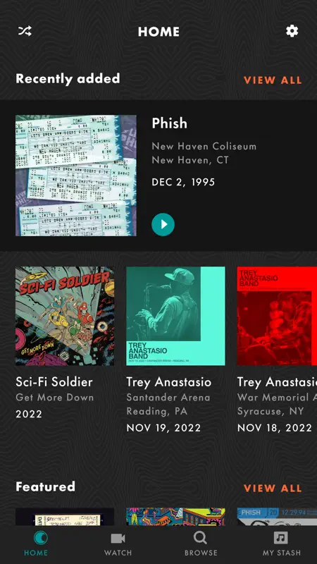 LivePhish screenshot 1 of 7