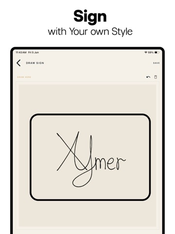 AI Signature Maker - eSign AI iPad screenshot