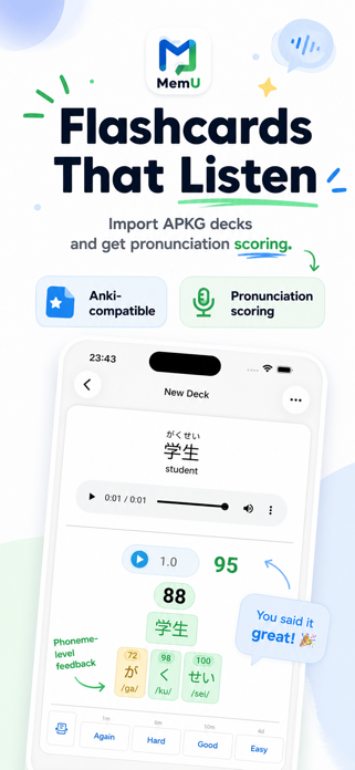 MemU: Enhanced Flashcards Screenshot 1 of 6