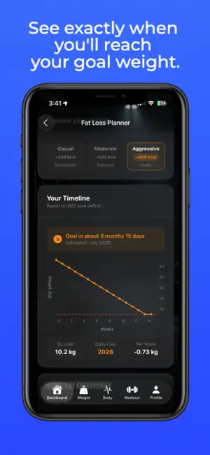 LeanTrack: Fat Loss Tracker screenshot 3