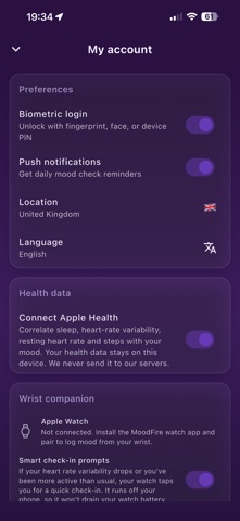 MoodFire screenshot