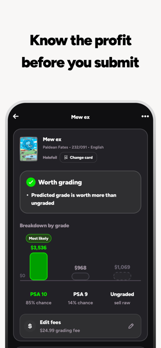Evo: AI Card Grading Screenshot 3 of 8