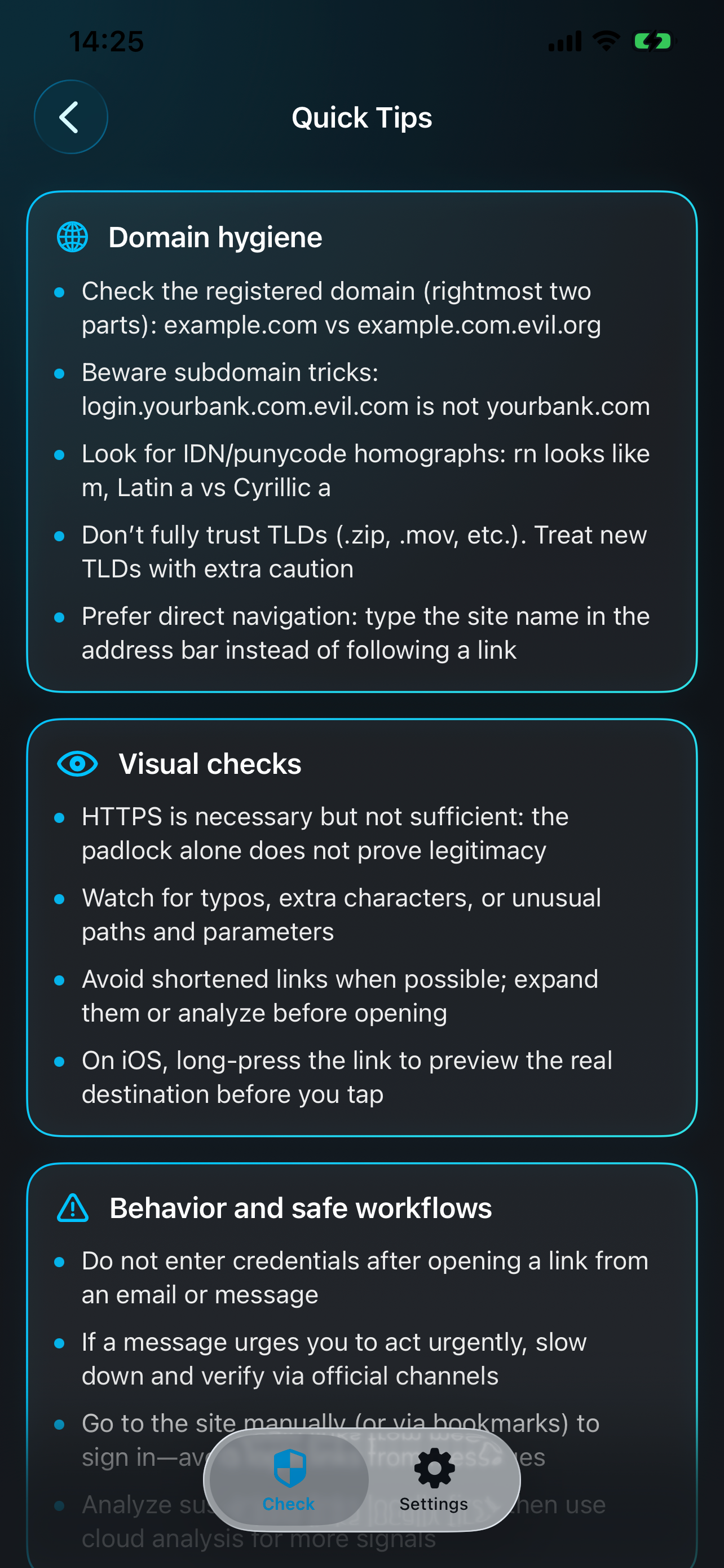 Malicious URLs Detector screenshot 6