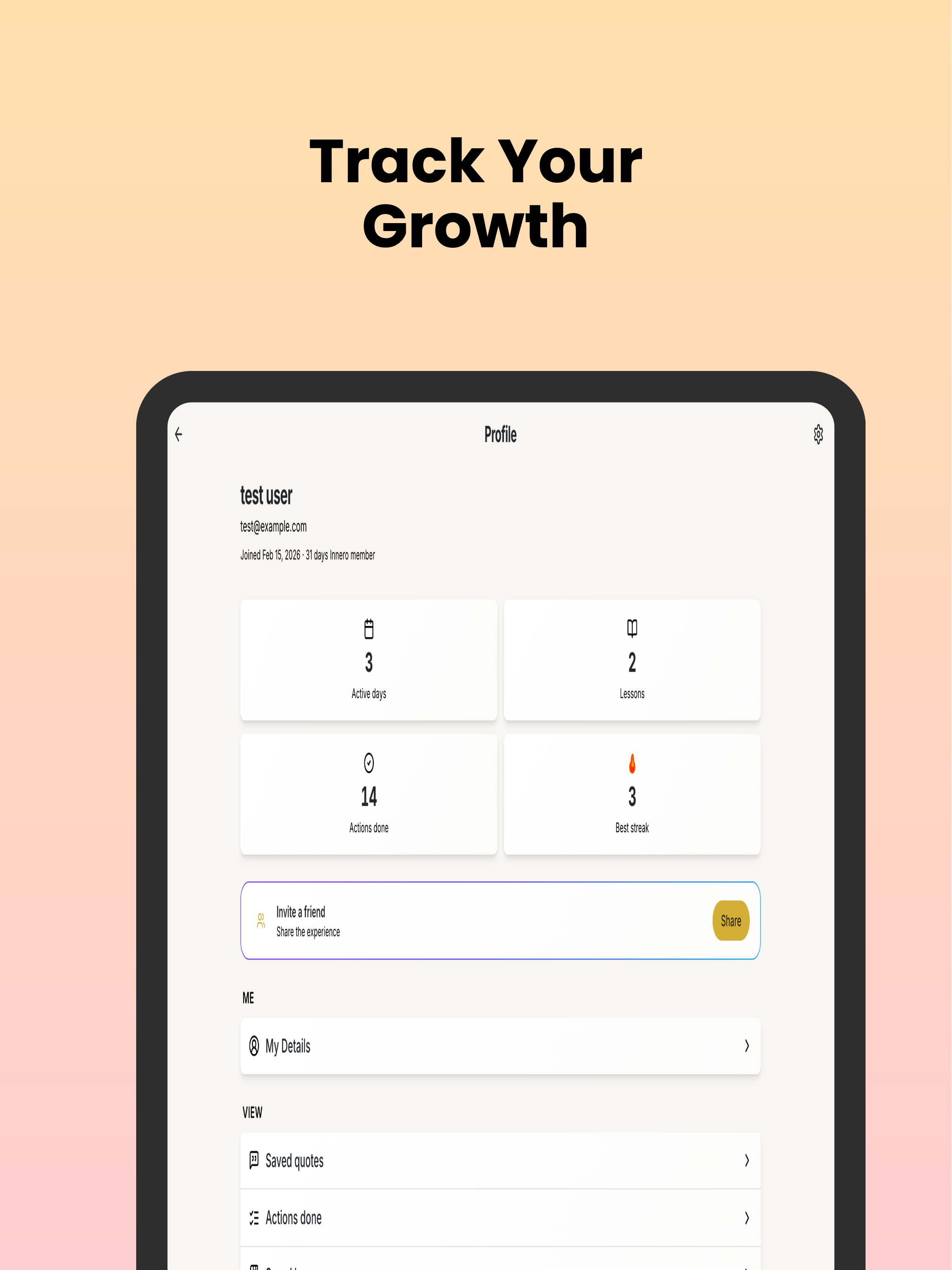Innero: Insight & Inner Growth