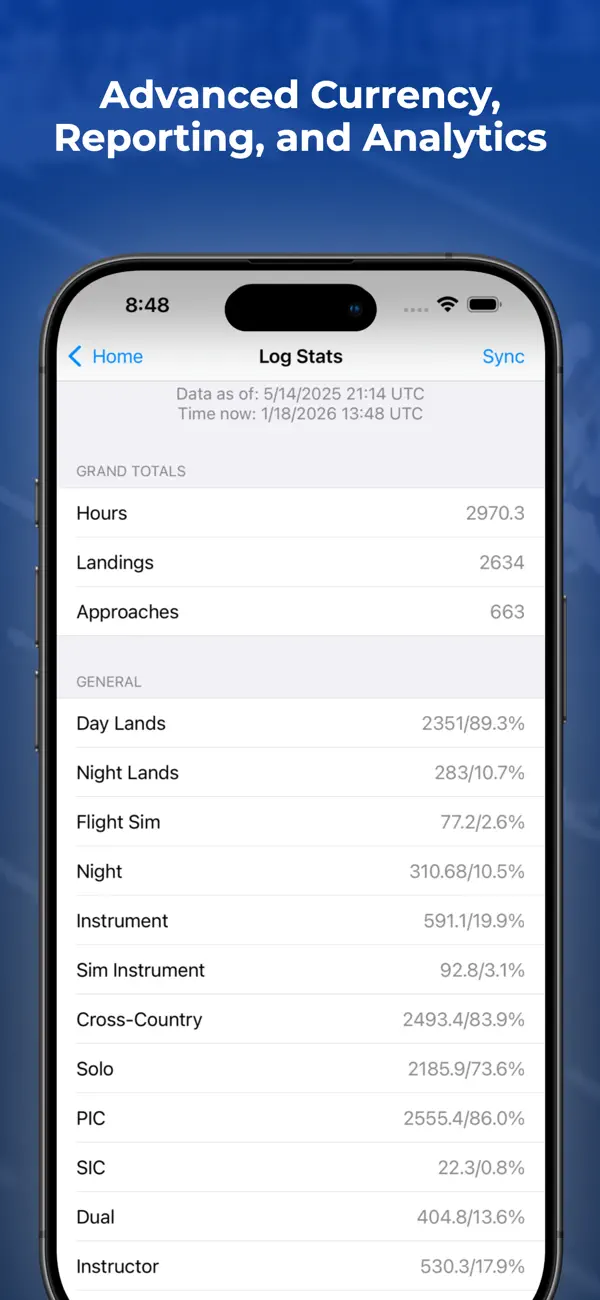 Screenshot #3 pour Logbook Pro Flight Logbook