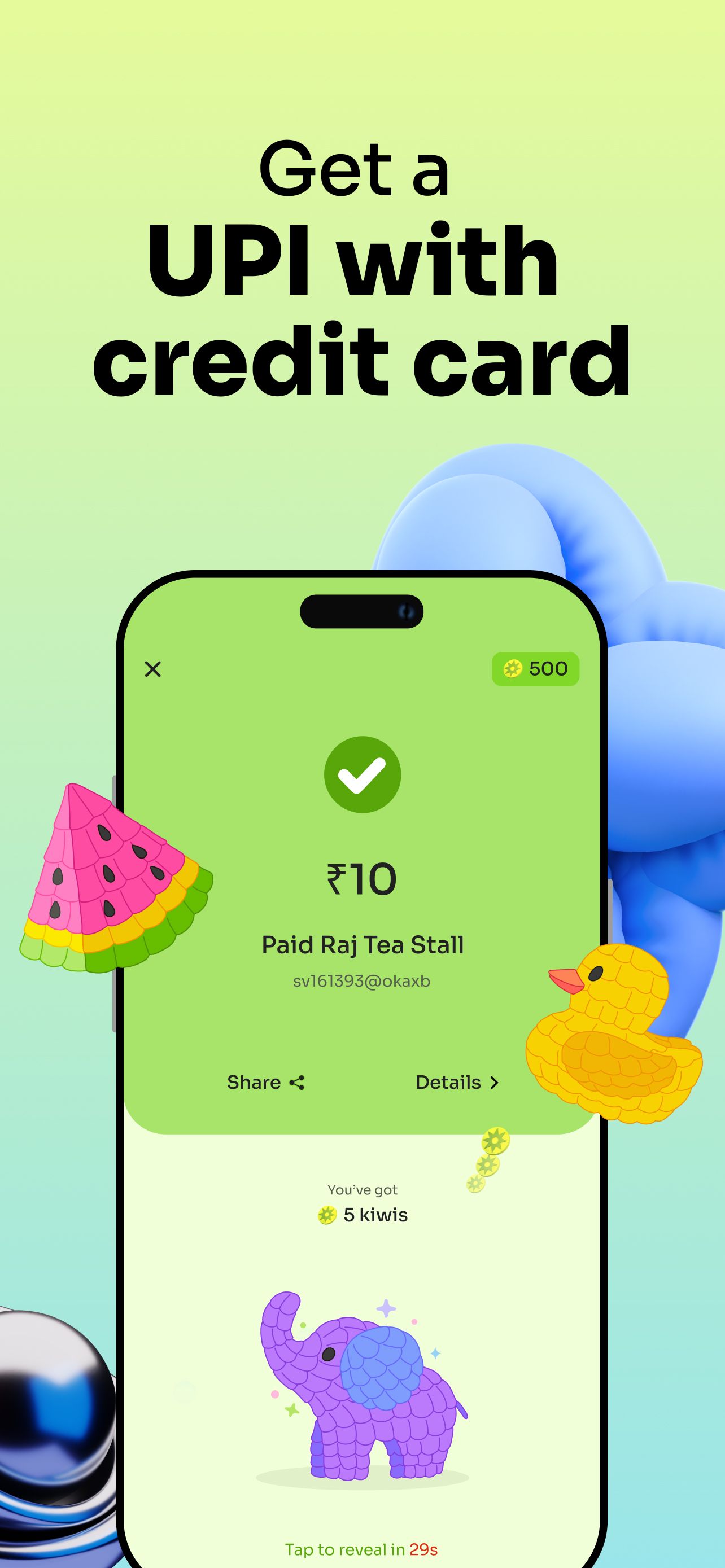 Kiwi: Rupay Credit Card on UPI