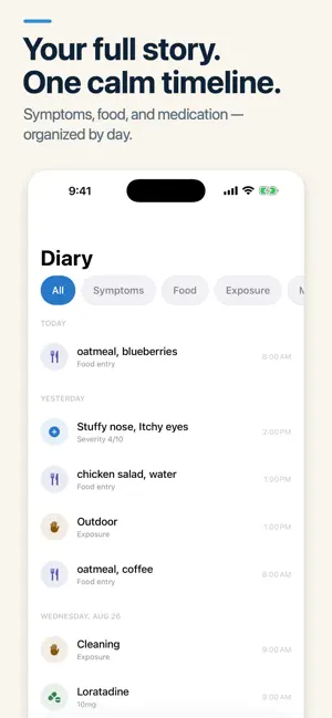 Runny day: Allergy Tracker screenshot 2