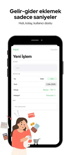 Hesaplay: Bütçe, Fatura, Çek iPhone Ekran Görüntüsü 4