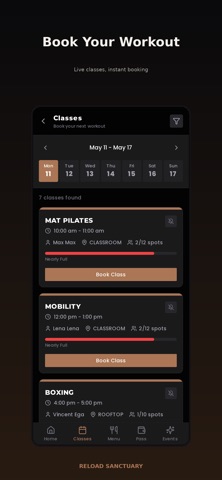 Reload Sanctuary iPhone screenshot