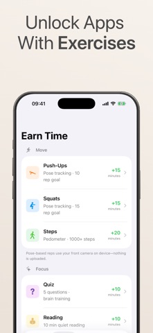 Screen Time Earner: Pushup Screenshot 1 of 5