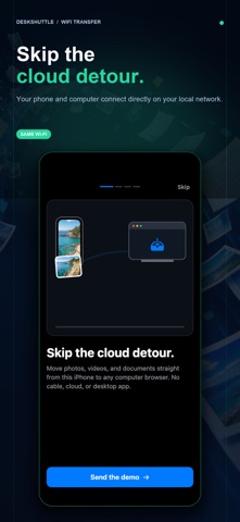 DeskShuttle: WiFi Transfer screenshot 2