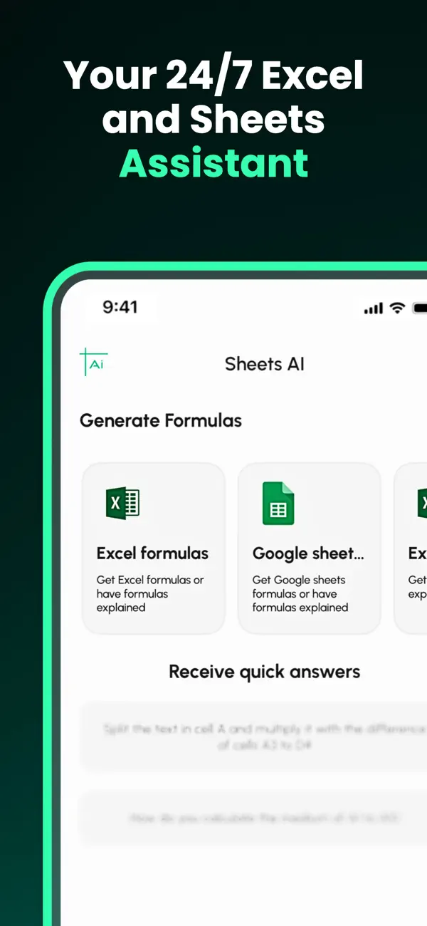 Screenshot #3 pour Sheets AI - Formula generator