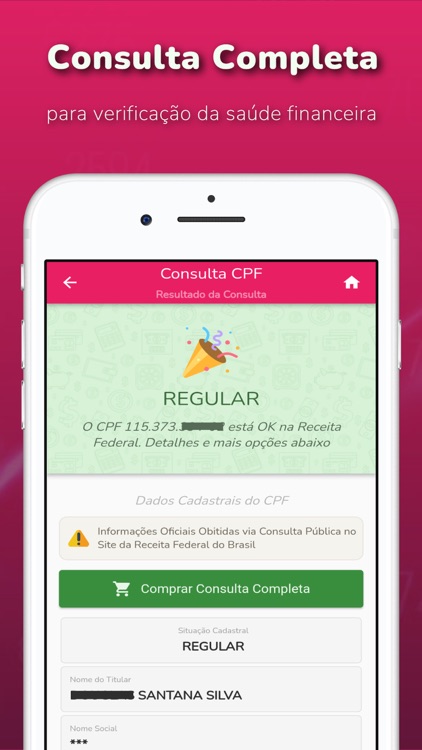 Consulta CPF, Score e Dívidas screenshot-3