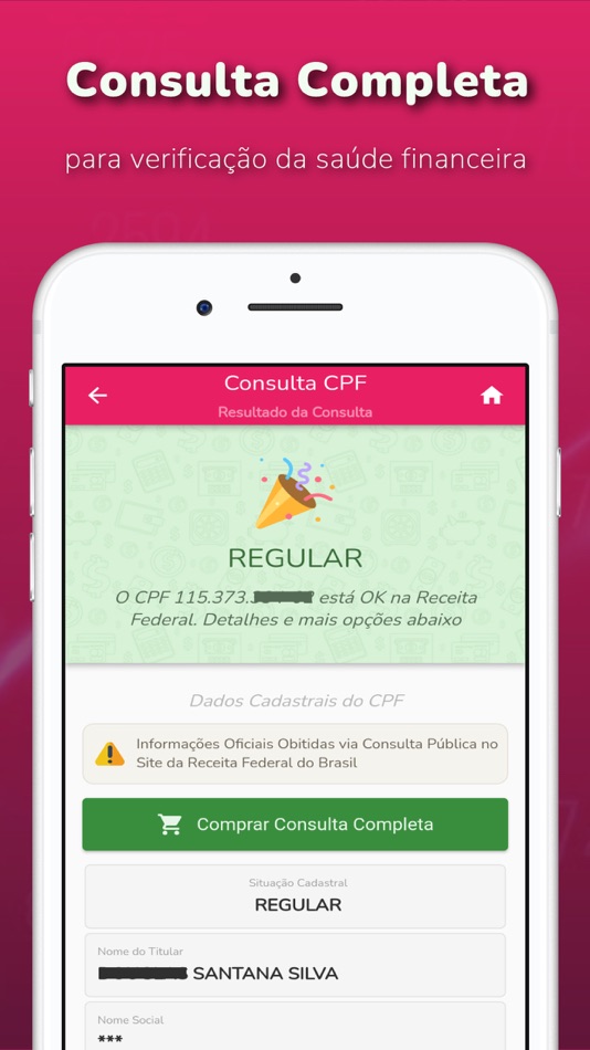 #4. Consulta CPF, Score e Dívidas (iOS) Podle: G PLUS - TECNOLOGIA DA INFORMACAO EIRELI