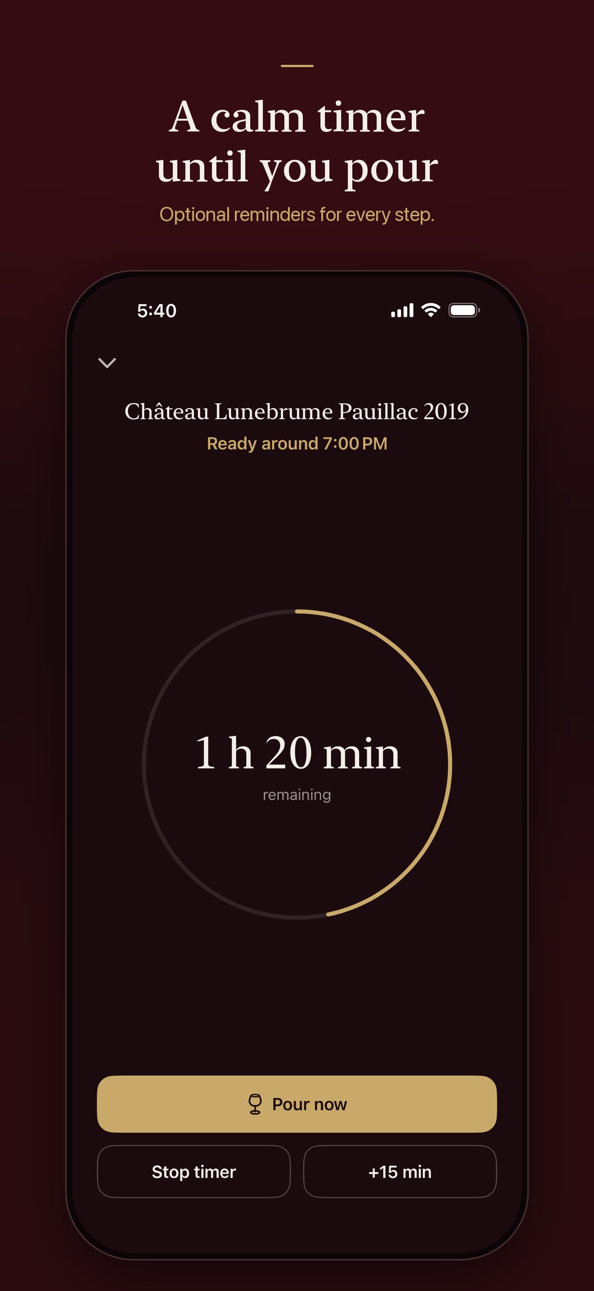Screenshot 5 of Vinquando: Wine Timing