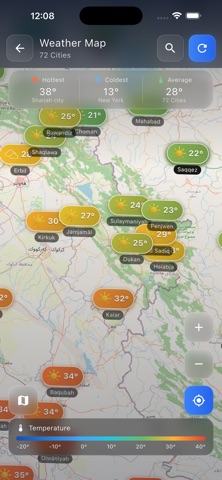 Kurdish Weather Screenshot 3 of 5