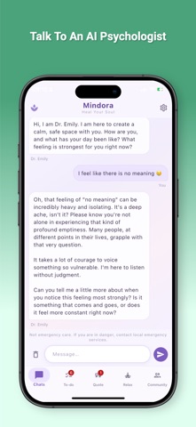 Mindora: AI Psychologist screenshot