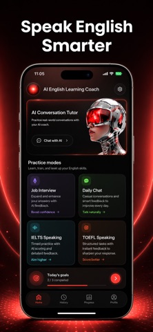 AI English Learning Coach iPhone screenshot
