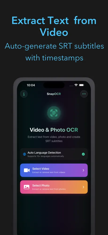 SnapOCR &ndash; Video Text Tool 视频或图片中提取文字应用截图