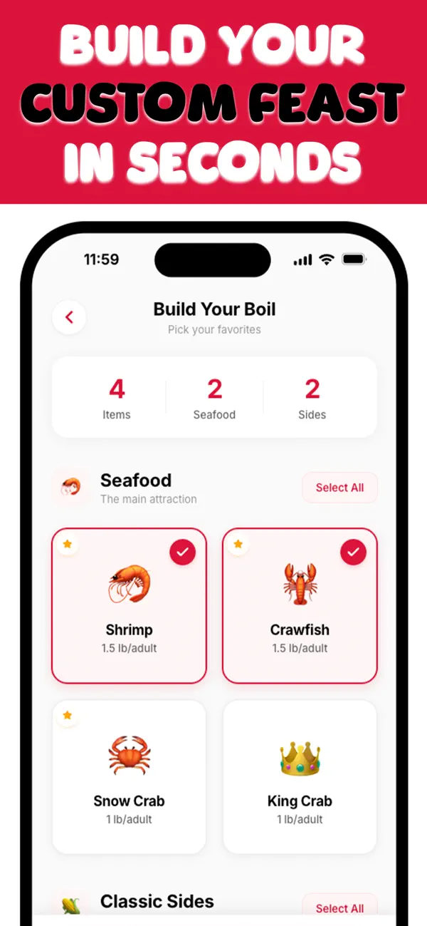 Screenshot #3 pour Boil Buddy: Seafood Calculator