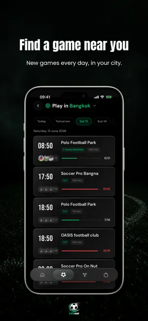 KickHub - Pickup Football iPhone screenshot 3