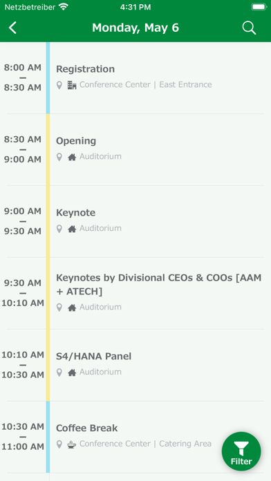 Schaeffler Conference App Screenshot