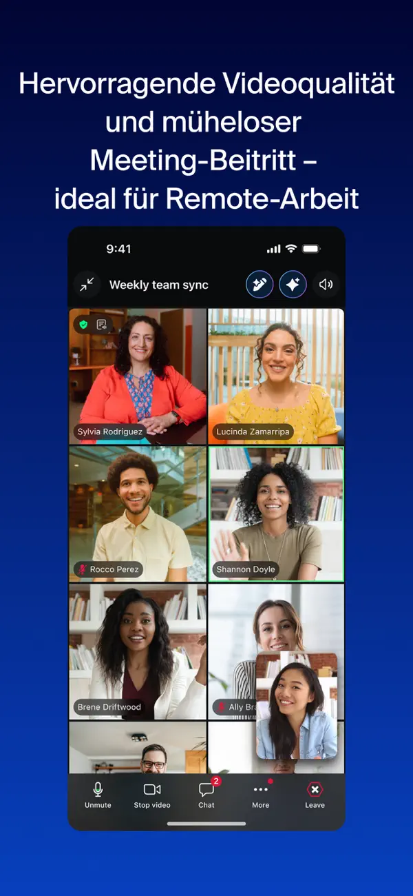 Zoom Workplace iPhone App Screenshot 4 – Wirtschaft