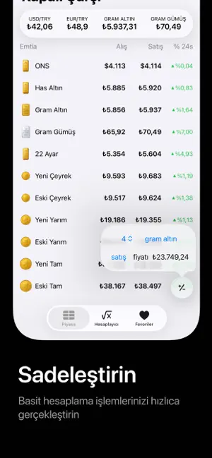 Sarraf: Altın & Döviz Takibi screenshot 4