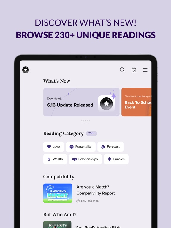 FORCETELLER - Astra Horoscope iPad screenshot 7 - Entertainment app