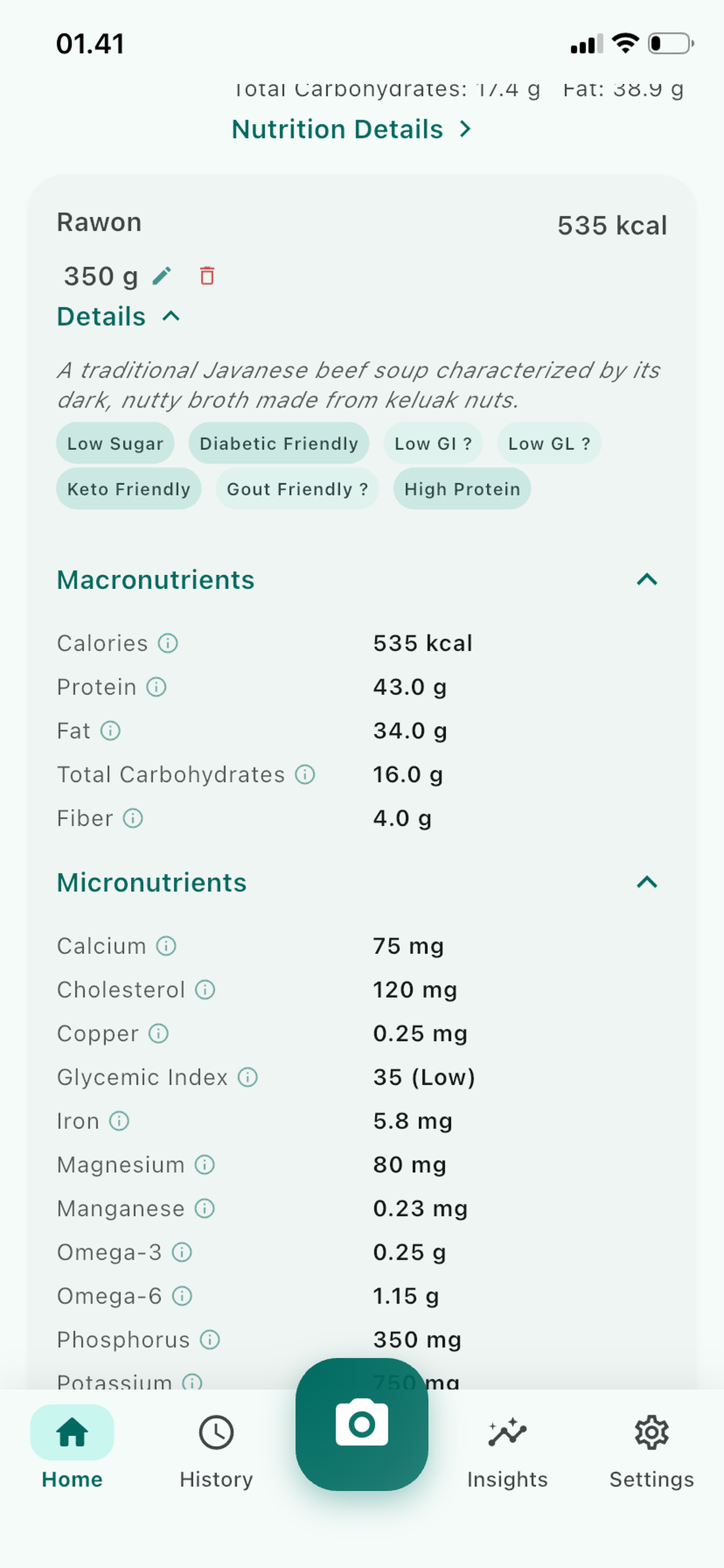 FoodMetrics AI screenshot 5