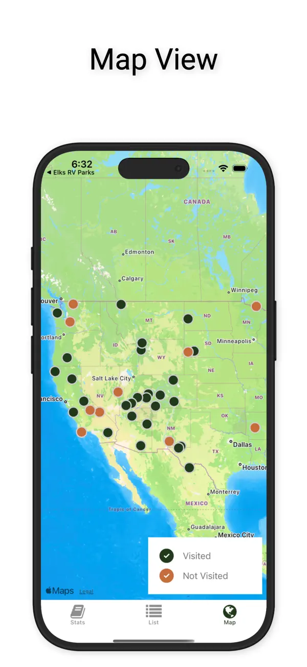 Screenshot #3 pour National Parks Checklist