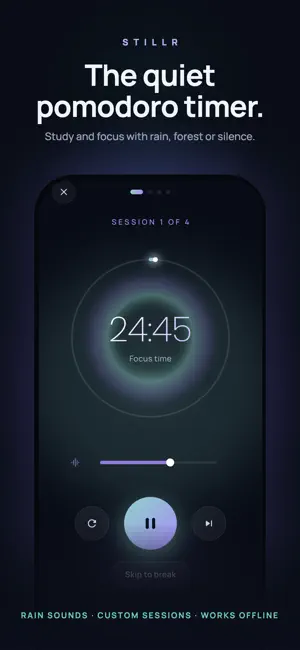 Stillr: Pomodoro Study Timer screenshot 1